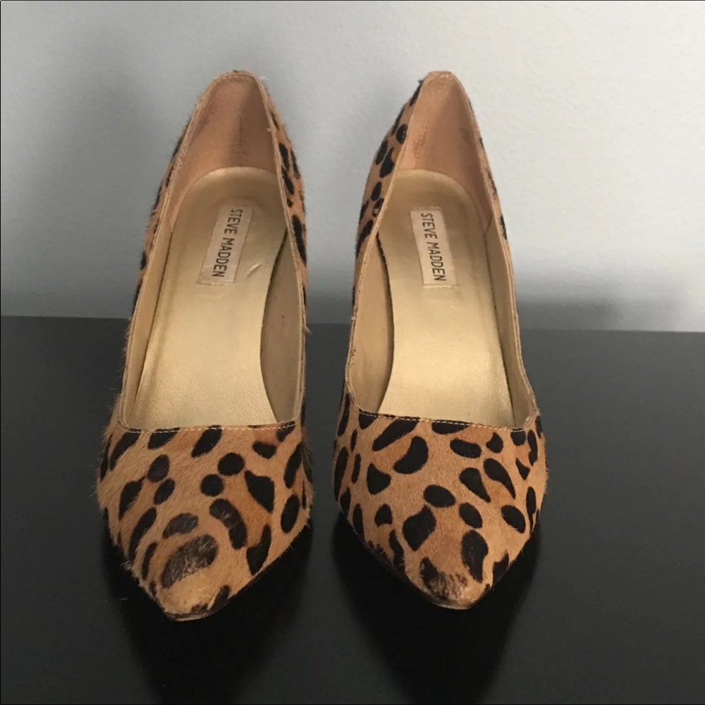 Steve Madden Real Pony Hair Leopard Pumps!Beauties